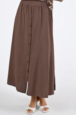 Geisha 66340-70 Rok wijd lang Bruin