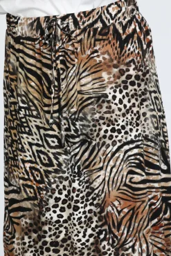 Geisha 56352-60 Rok wijd lang Bruin