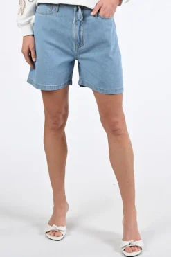 Geisha 51332-10 Short Blue denim