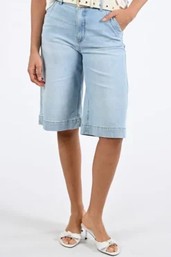 Geisha 61323-10 Short Light blue denim