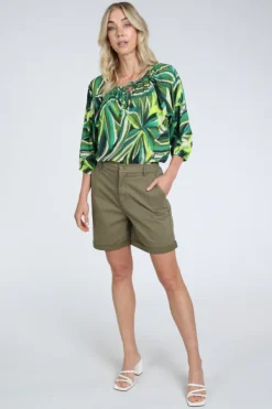 Geisha 61031-10 Short Olijf