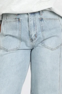 Haute L'Amitié hl10739 Barrel Jeans Light blue denim