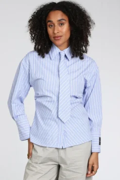 Haute L'Amitié hl10667 Blouse lange mouw Licht blauw