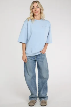 Haute L'Amitié hl10461 Maxi Sweater Licht blauw