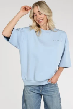 Haute L'Amitié hl10461 Maxi Sweater Licht blauw