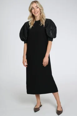 Haute L'Amitié hl10664 Satari Jurk korte mouw Zwart