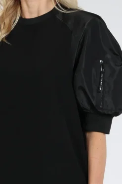 Haute L'Amitié hl10664 Satari Jurk korte mouw Zwart