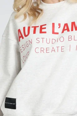 Haute L'Amitié HL10446 Sweater Licht grijs