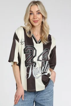Haute L'Amitié HL10533 T-shirt korte mouw Bruin