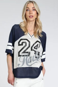 Haute L'Amitié HL10478 T-shirt korte mouw Marine