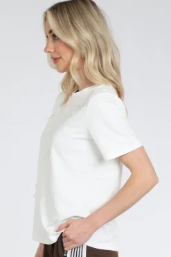 Haute L'Amitié HL10027 T-shirt korte mouw Off white
