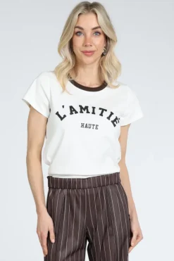 Haute L'Amitié HL10006 T-shirt korte mouw Off white