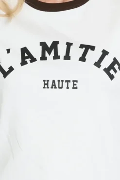 Haute L'Amitié HL10006 T-shirt korte mouw Off white