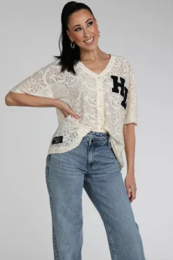 Haute L'Amitié HL10466 T-shirt korte mouw Off white