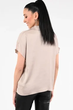 Joseph Ribkoff 261191 Blouse korte mouw Beige