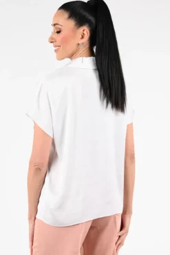 Joseph Ribkoff 261191 Blouse korte mouw Off white