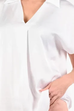 Joseph Ribkoff 261191 Blouse korte mouw Off white