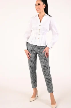 Joseph Ribkoff 261742 Blouse lange mouw Wit