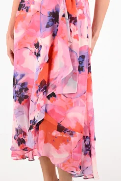 Joseph Ribkoff 261739 Jurk korte mouw Roze