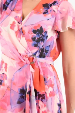 Joseph Ribkoff 261739 Jurk korte mouw Roze
