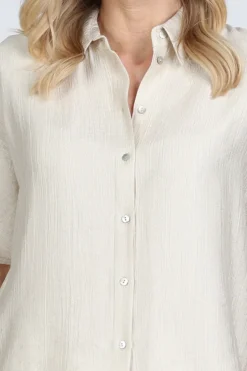 Knit-Ted 261p127 clover Blouse korte mouw Champagne