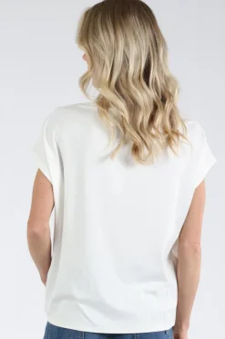 Knit-Ted 111P010 emma T-shirt korte mouw Off white