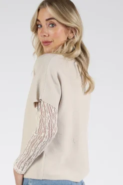 Knit-Ted 261p005 eva Pull korte mouw Zand