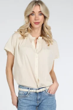 Knit-Ted 261p157 lotus Blouse korte mouw Ecru
