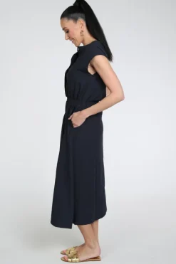 Knit-Ted 261p118 max Jurk mouwloos Marine