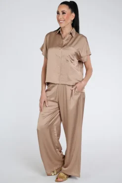 Knit-Ted 261p134 paris Blouse korte mouw Camel