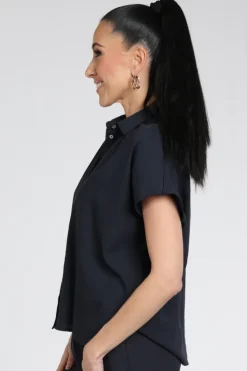 Knit-Ted 261p119 vera Blouse korte mouw Marine