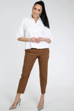 Luisa Cerano 238685-3716 Blouse korte mouw Wit