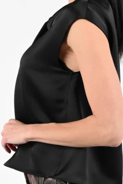 Luisa Cerano 238654-3777 Blouse mouwloos Zwart