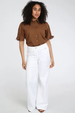 Luisa Cerano 638900-3800 Broek Wit