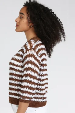 Luisa Cerano 138795-5917 Pull korte mouw Vicuna