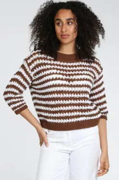 Luisa Cerano 138795-5917 Pull korte mouw Vicuna