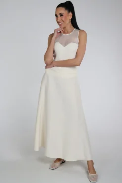 Luisa Cerano 538335-3824 Rok wijd lang Ecru