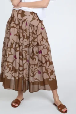 Luisa Cerano 538327-3839 Rok wijd lang Vicuna