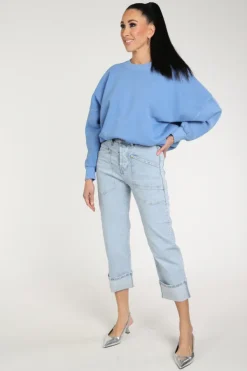 Mac Baggy Straght Jeans Light blue denim