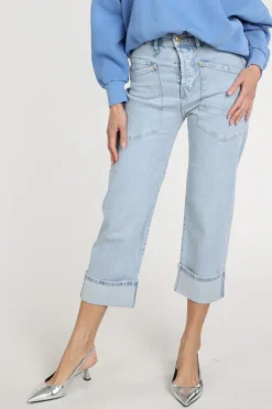 Mac Baggy Straght Jeans Light blue denim
