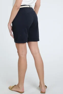 Mac Chino shorts belt Short Marine