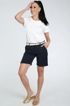 Mac Chino shorts belt Short Marine