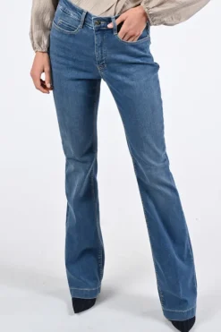 Mac Dream boot long Jeans Blue denim