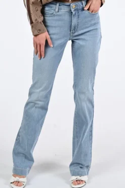 Mac Dream boot long Jeans Light blue denim