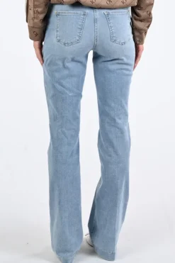Mac Dream boot long Jeans Light blue denim