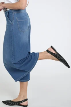 Mac Ella cropped Jeans Blue denim