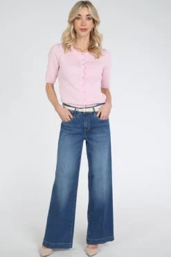 Mac Rich palazzo Jeans Blue denim