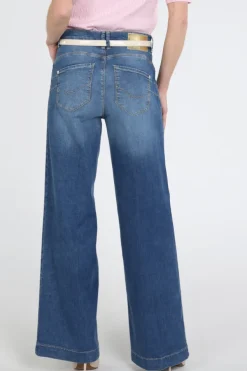 Mac Rich palazzo Jeans Blue denim