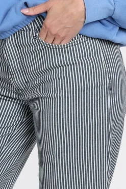 Mac Wide stripe denim Coloured jeans Blue denim