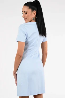 Marc Cain AA 21.03 J24 Jurk korte mouw Licht blauw